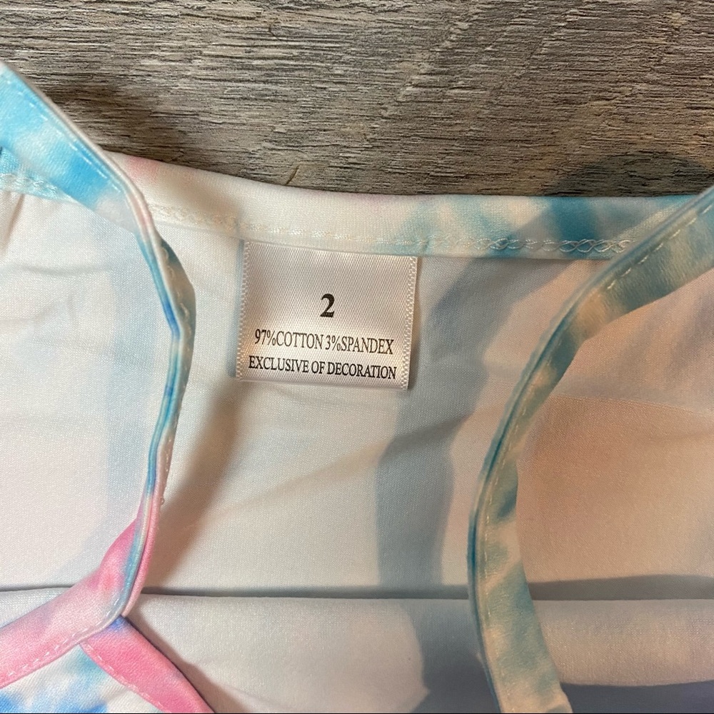 Girls boutique Tie Dye Lounge set NEW - Picture 5 of 5